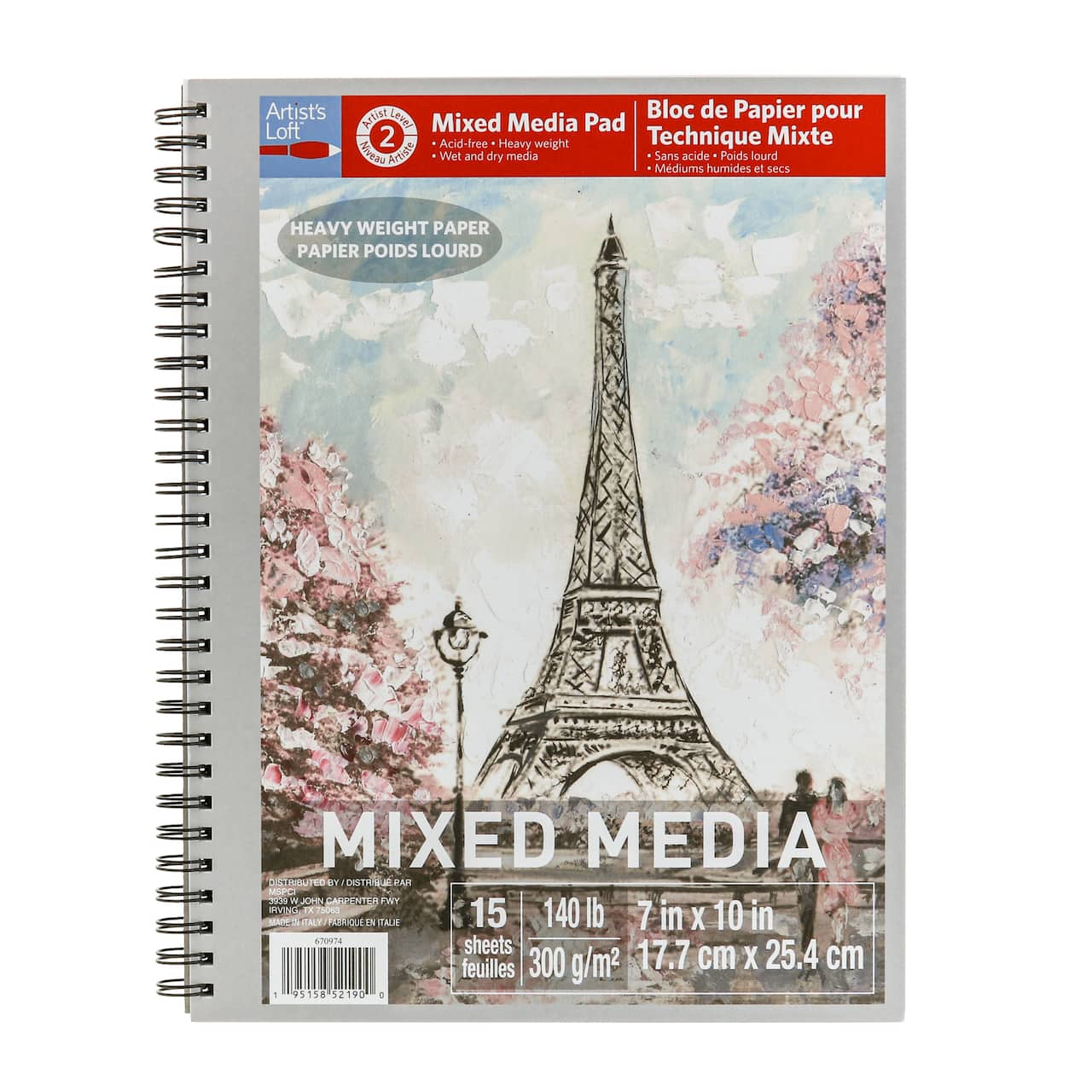 Mixed Media Heavy Weight Paper Pad by Artist's Loft™